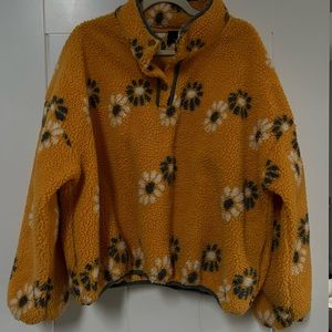 Floral Yellow Sweater